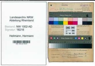 Entnazifizierung Hermann Heitmann, geb. 28.03.1905 (Sparkasseninspektor)