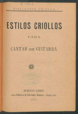 Estilos criollos para cantar con guitarra
