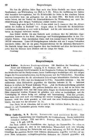 60-64, IV. Besprechungen