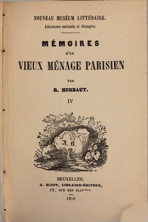 Mémoires d'un vieux ménage Parisien, 4