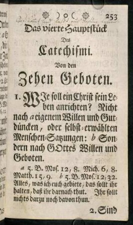 253-354, Das vierte Hauptstück des Catechismi.