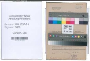 Entnazifizierung Leo Corsten , geb. 29.03.1911 (Arbeiter)