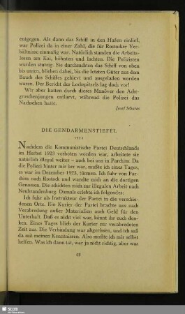 Die Gendarmenstiefel