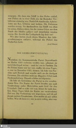 Die Gendarmenstiefel
