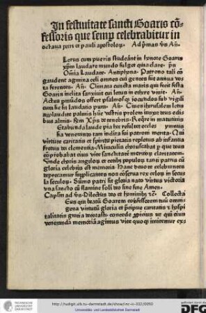 Ad primas vesperas antiphona [C]lerus cum pueris studeant...