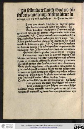 Ad primas vesperas antiphona [C]lerus cum pueris studeant...