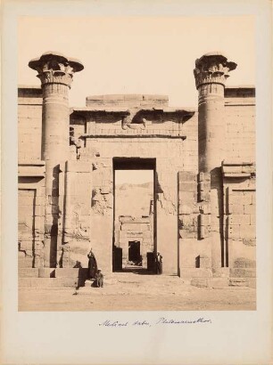 Totentempel des Ramses III. in Medinet Habu, Luxor (Theben-West): Ansicht, Ptolemäertor