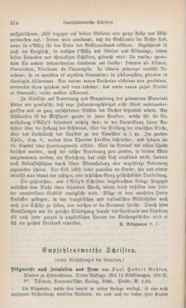 574-582 Empfehlenswerthe Schriften