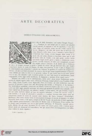 6: Mobilio Italiano del rinascimento
