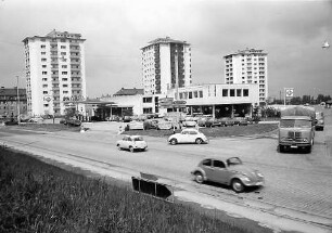 Freiburg i. Br.: Drei Hochhäuser an der Baslerstraße