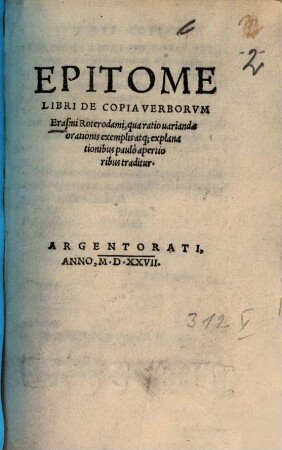 Epitome libri de copia verborum