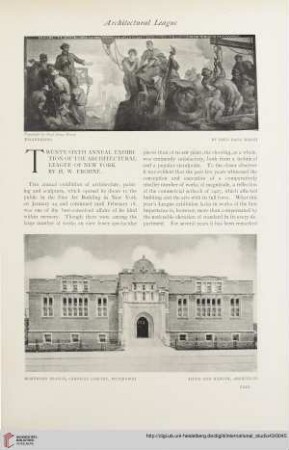 Twenty-sixth annual exhibition of the Architectural League of New York