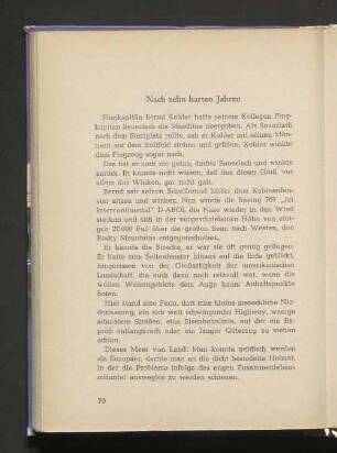 Nach zehn harten Jahren