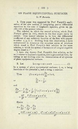On plane equipotential surfaces.