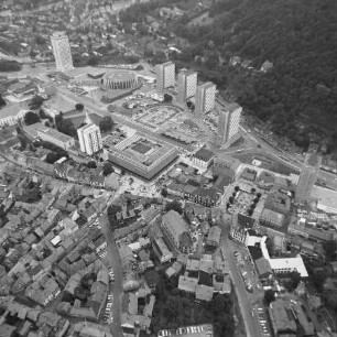 Innenstadt von Suhl : Blickrichtung Nordosten