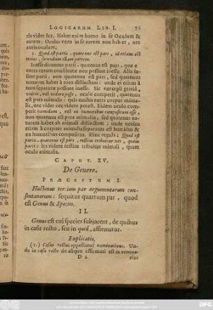 Caput XV. De Genere.