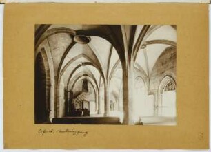 Dom, Erfurt: Innenansicht Kreuzgang (aus: Skizzen- und Fotoalbum 20)