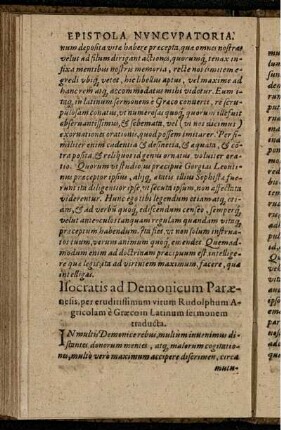 Isocratis Ad Demonicum