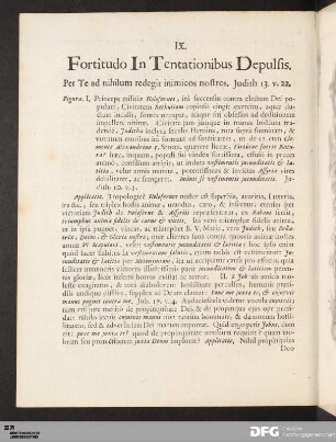 IX. Fortitudo In Tentationibus Depulsis