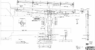 Friedrichshafen Hafen: Empfangsgebäude Bahnsteig 1 Überdachung Einstielbinder 4 und 5