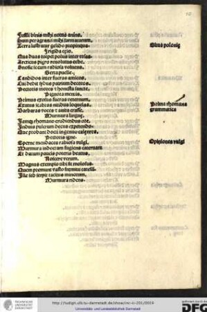 Fusili binis mihi notis anins, dum peragranti mihi sarmatarum...