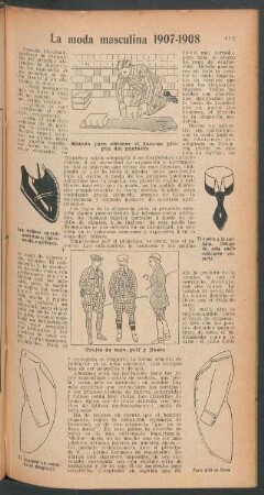 La moda masculina 1907 - 1908