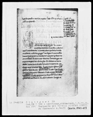Voll-Lektionar — Initiale S(AULUS ADHUC), Folio 221recto