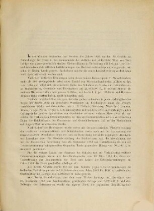 Denkschrift über die von der Landescommission für die Regulierung der Gewässer in Tirol aus Anlaß der Überschwemmung vom Jahre 1882 auf Grund des Reichsgesetzes vom 13. März 1883, R.G.-Bl. Nr. 31, ausgeführten bautechnischen Arbeiten