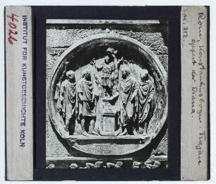 Rom, Konstantinsbogen : Detail, Relief
