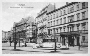 Leipzig: Mägdebrunnen auf dem Roßplatz
