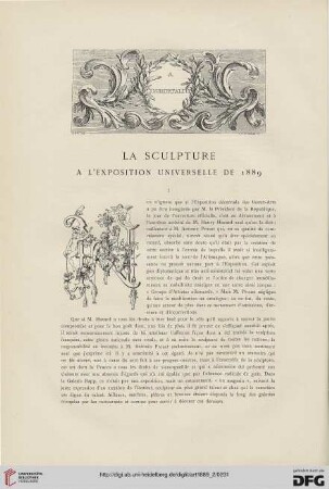 15: La sculpture à l'exposition universelle de 1889