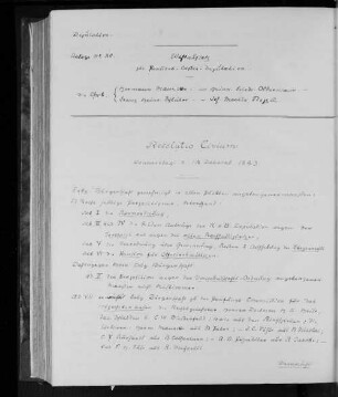 Resolutio Civium, Donnerstag d. 14 Decemb. 1843