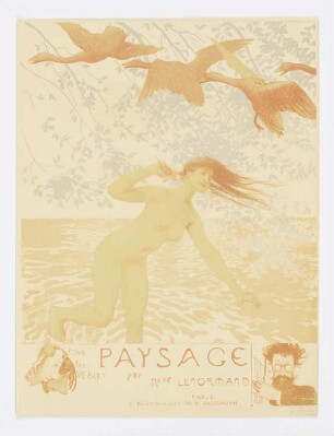 Nackte Frau am Meer, Umschlag zu: "Paysage par René Lenormand"