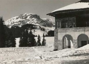 Rumänien. Bucegi-Gebirge. Berghütte "Peştera"
