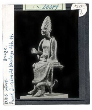 Sitzender Mann, Bronze. Paris, Louvre.