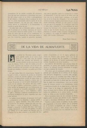 De la vida de almafuerte