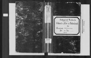 Karlsruhe, katholische Gemeinde: Standesbuch 1853