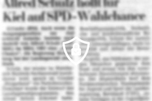 [Name maskiert] hofft für Kiel auf SPD-Wahlchance