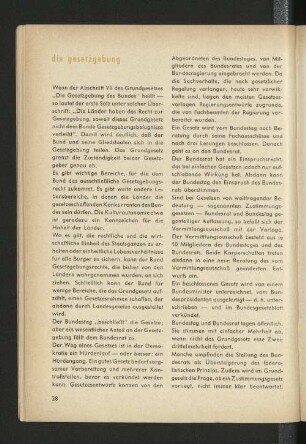 Die Gesetzgebung