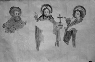 Christus zwischen Petrus und Johannes dem Evangelisten