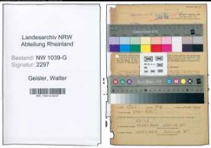 Entnazifizierung Walter Geisler , geb. 29.04.1913 (Saenger)