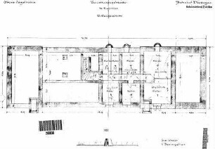 Ellwangen: Empfangsgebäude Grundriss Untergeschoß