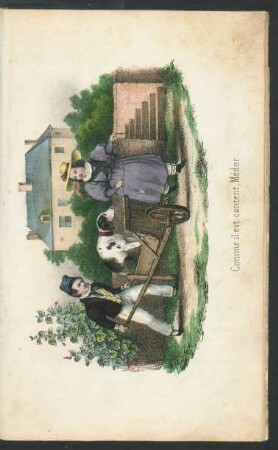 Tafel: Comme il est content, Médor.