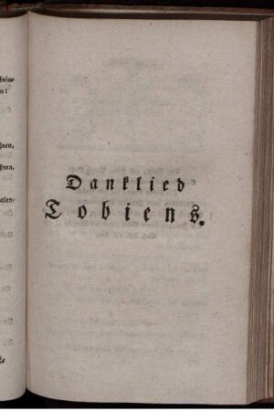 Danklied Tobiens.