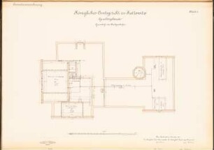 Amtsgerichts- und Gefängnisgebäude, Kattowitz: Gerichtsgebäude: Grundriss DG 1:100