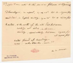 copie d'une note dictée [...] falconer of Edgeworth