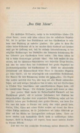 252-268 "Das Licht Asiens"