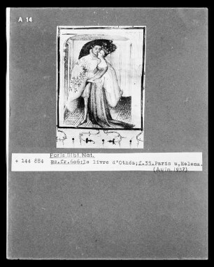 Le livre d'Othéa, Folio 35, Paris und Helena