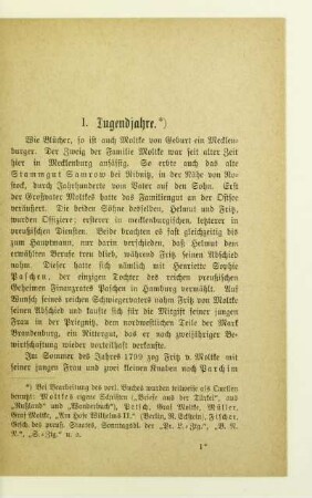 I. Jugendjahre