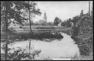 Ruhland. Blick nach der Kirche